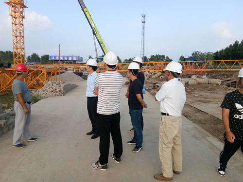 集团领导视察壹号院项目建设进展情况